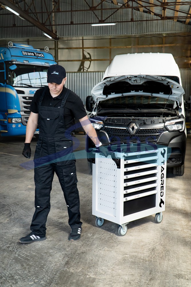 Шафа-Візок З Комплектом Інструментів Tagred 251Шт 7 Шухляд 780*460